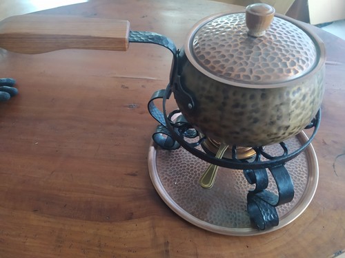 Fondue topf kupfer - topf,