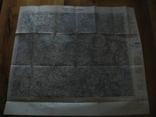 alte Landkarte Einheitsblatt Nr. 100 Chemnitz Altenburg Döbeln von 1936