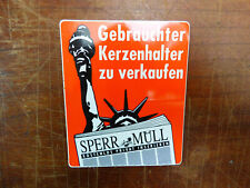 Sperrmüll Kleinanzeigen Gebrauchte Kerzenhalter verkaufen Aufkleber 10,5x8,5cm
