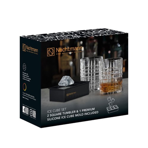 Nachtmann square whisky ice - square,