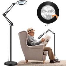 Lupe mit Licht & Stativ 10x