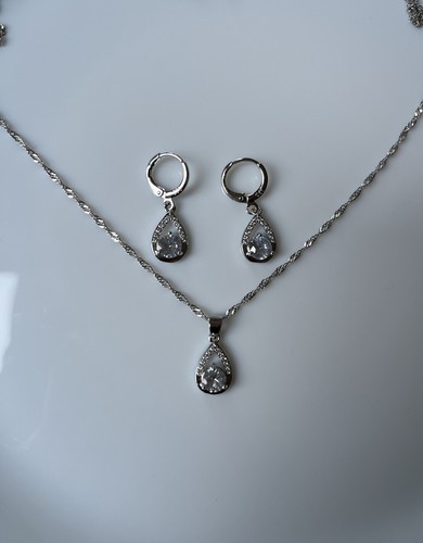925 silber schmuckset mit - 925,