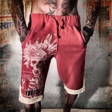 Yakuza Shorts Herren Sweatshorts kurze Hose JOK634 Farbe Rot