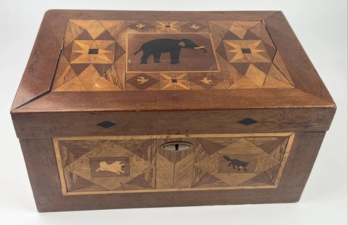 Antike holz schatulle - antike, schatulle/