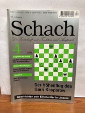 Schach die Zeitschrift und Anspruch Heft 4 1999