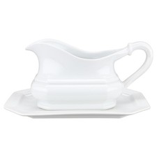 Sauciere mit Teller 2-tlg Villeroy & Boch Gallo Leonardo weiß Porzellan