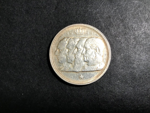 Rare 1949 belgium - 100, francs-