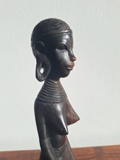 Afrikanisches Mädchen, Figur, Skulptur, Kunst, Deko, Ebenholz