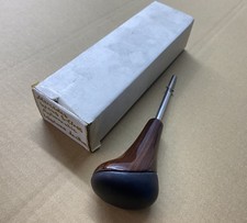 Schalt Gang Hebel Knauf Zebrano Holz Leder für Mercedes W140 C140 S-Klasse NOS