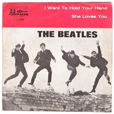 Beatles, Single 7", I Want To Hold Your Hand, Brasilien, Odeon  7I-3049, Misspr.