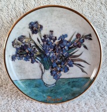 Porzellan Bild / Wandbild, Goebel, Artis Orbis, V. van Gogh, Vase avec Iris