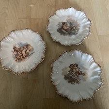 Antik Britannia Porzellan Werke KARLSBAD Austria Teller Engel Cherub