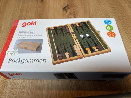 Neu goki echtholz backgammon - goki,