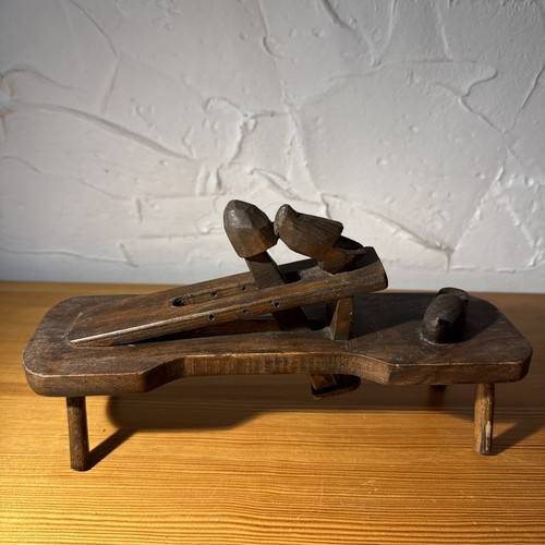 Antikes holzmodell schuhmacher - antikes,