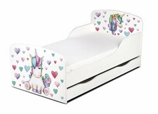 Kinderbett mit Schublade 140 x 70 Babybett Kinderbettchen Jugendbett Lattenrost