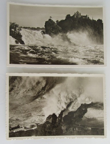 Rheinfall 1935 mit rotem - x,