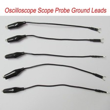 Für Tektronix Ulead Oszilloskop Scope Probe Ground Kabel w/ Krokodilklemme Kit