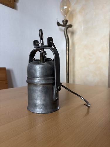 Antike karbid gruben lampe mit - karbid,