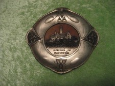 Metall  Wandteller  Bamberg - Altenburg Ø 16 cm, Jugendstil