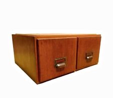2er Bauhaus Register Karteischrank Karteikasten Schrank Mid Century Sonneken ERA
