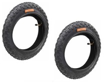 2x Reifen 12 ½ x 2 ¼ tubeless + Schläuche mit Winkelventil Kinderrad Kinderwagen