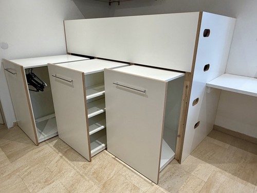 Hochbett mit auszügen - hochbett,