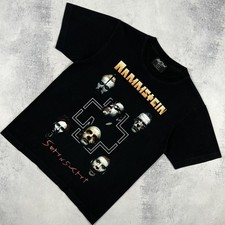 Herren Rammstein Zehnsucht Rock Band Kurzarm T-Shirt Schwarz Größe Small Baum...