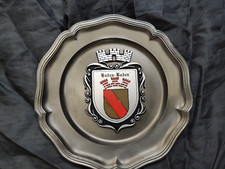 Zinn Wandteller Baden-Baden ca. Ø 23 cm  / ca. 650 gr