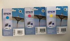 3x original Epson T0442 T0443 T0444 cyan magenta gelb ohne epson T0441 t0431