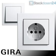 GIRA System 55 Steckdose E2 Reinweiß Glänzend Schalter Rahmen Steckdosen Dimmer