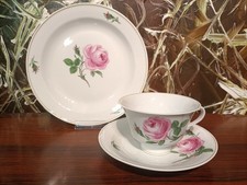 MEISSEN Rote Rose , antikes 3
