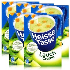 Heisse Tasse Lauch Creme mit