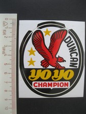 DUNCAN YO YO CHAMPION Sticker Aufkleber Reklame Werbung