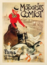 Motocycles Comiot Jugendstil Werbeplakat Steinlen Frankreich Plakate A3 385
