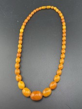 S5 Bernsteinkette Oliven Schmuck 