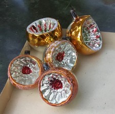 Alter Weihnachtsschmuck Christbaumschmuck 5 x Reflex 25/35