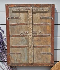 Antik Holz Wandbehang Fenster