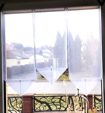 Scheibengardinen ohne Muster