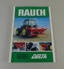 Prospektblatt / Broschüre Rauch Düngerstreuer DELTA 1500 - 2500 Stand 11/1989
