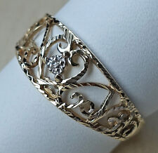 Fein Herz ♦️♦️ Ring Brillant Solitär Solitaire Diamant 10kt 416 Gold ♦️♦️♦️ 8732