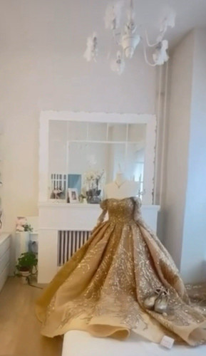 Gold brautkleid ballkleid - gold,