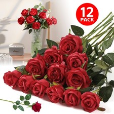 Kunstrosen rot 12x - , stück
