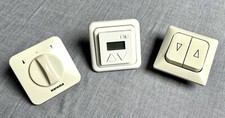 3x Rolladenschalter Rolloschalter unterputz (2x analog, 1x digital mit Display)