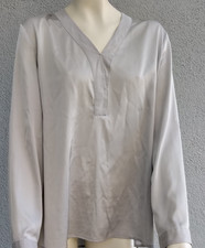 Opus Bluse Langarm Damenbluse Damen 40 / 42 grau Brustweite 100 cm Länge 72 cm