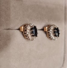 Ohrringe 375 9 K Gold Saphir