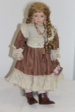 Künstlerpuppe Sammler Porzellan Puppe 68 cm mit Zertifikat Limitierte Auflage