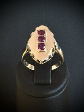 Goldring mit rubin gold 333 - ,