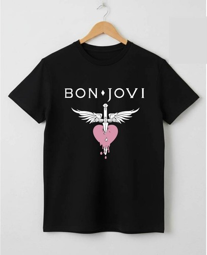 Bon jovi shirt black - bon, t-shirt