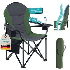 Skandika Campingstuhl Relax Comfort Klappstuhl mit Kühlfach B-Ware