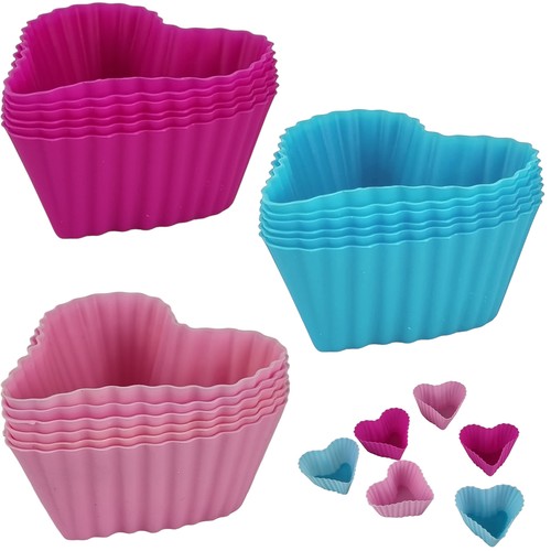 Muffinformen herz 12er set - herz,